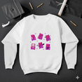 thumbnail image 1 of Halloween Gummy Bears Candy Lover Retro Sweet Fun Holiday Graphic Sweatshirt, up to size 5XL, 1 of 2