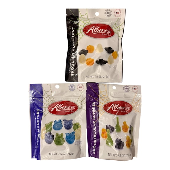 Halloween Gummy Candy, Ghoulish Gummies, Gummi Monsters, Spooktacular Gummies, 3 Pack, 7.5 oz