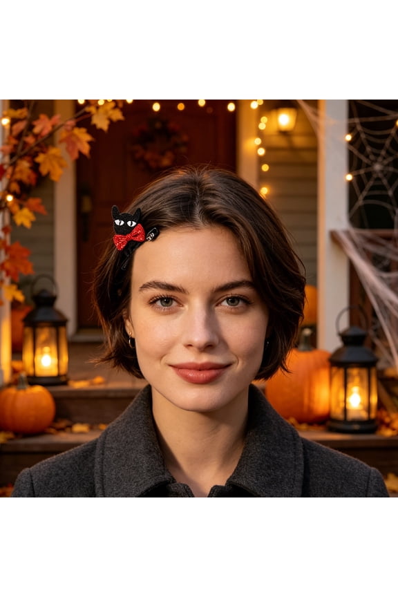Halloween Hair Clips Cute Spooky Pumpkin Bat Ghost Hair Barrettes Children Halloween Hair Accessories for Girls Party Dress Up Decorations
