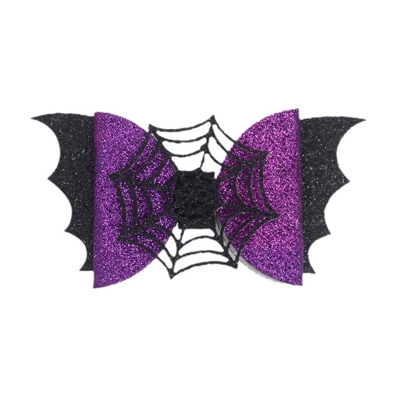 Halloween Hair Clips for Women Girls, Glitter Spider Web Hair Pins for Halloween Party Costume Accessories, Gothic Cosplay Hairstyle Hair Clips for Prom Dance