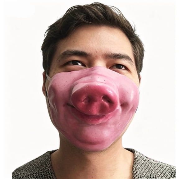 Halloween Half Face Mask Latex Masquerade Party Cosplay Prop Bar Performance Supply