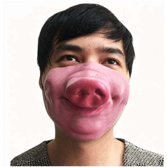 Halloween Half Face Mask Masquerade Party Makeup Ball Performance Prop Silicone 1 Pack