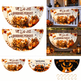 thumbnail image 1 of Halloween Half Fan Flag 2 Pack, 35.4 x 15.7 Inch Pumpkin Bunting Banners with 6 Metal Clips, Curved Porch Railing Fence Yard Outdoor Halloween Decor, 1 of 9