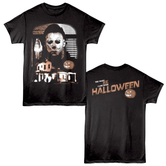 Halloween Half-Tone Hell Men's T Shirt (Black, AdultS)