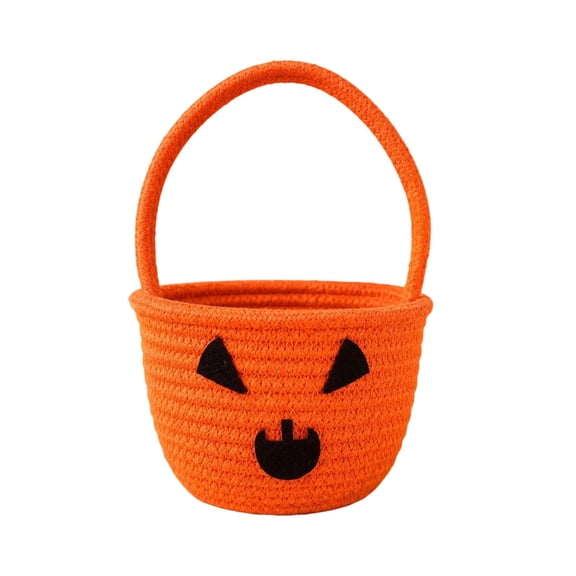 Halloween Halloween Candy Storage Server Trick Or Woven Pumpkin Candy For Storage Kitchen Canister Canister Flour Canisters with Airtight Lids