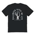thumbnail image 1 of Halloween Halloween Gives Me Life Graphic Black Men's Cotton T-Shirt, 1 of 1