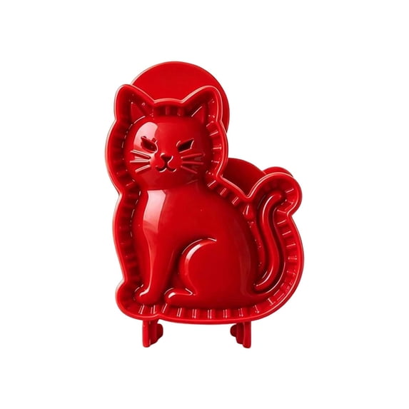 Halloween Hand Pie Mold Set - Reusable Food Grade Dough Baking Tool for Fall Party & Homemade Pastry Cat