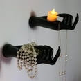 thumbnail image 1 of Halloween Hand Wall Hanging Decoration,Resin Sculpture Is Easy to Install Spooky Hands for Wall Decorations Candles Holder Gothic Wall Art Sculpture, 1 of 4