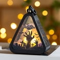 thumbnail image 1 of Halloween Handheld Pumpkin Lantern Desktop Figurine Decor, 2026 Fall Spooky Table Centerpiece, Farmhouse Harvest Ornament for Home Shelf Mantel Display, 1 of 7