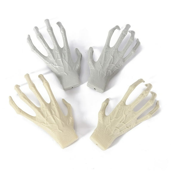 Halloween Hands Decor, Plastic Hands Halloween Witch Hands Haunted House Horror Props Halloween Decorations, Ghost House Secret Chamber bar Scary Horror Witch Hand Props