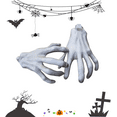 thumbnail image 1 of Halloween Hands Halloween Decoration Gifts,1Pairs Witch Hands Fake Hands ZombieHands Halloween Haunted House Decor,Halloween Skeleton Hands Halloween Props Scary, 1 of 9