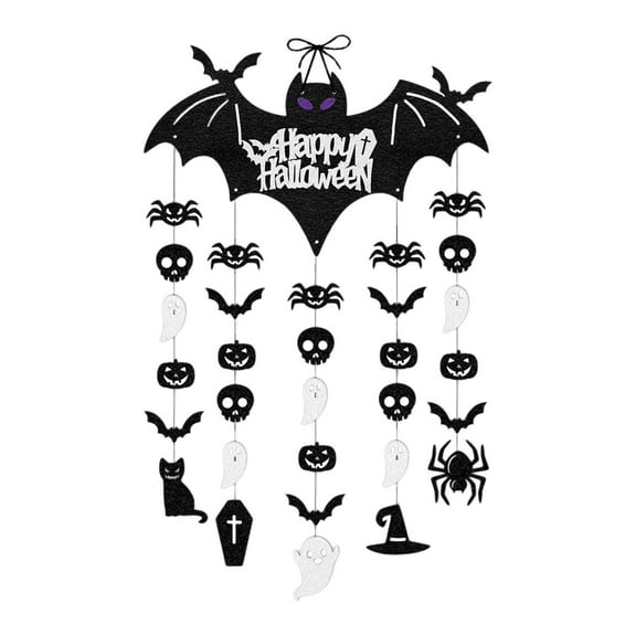 Halloween Hanging Bats Realistic Flying Bat Ornament for Indoor Outdoor Horror Decorations