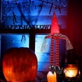 thumbnail image 1 of Halloween Hanging Decoration with Light, Spooky Witch Hat Ornament for Indoor Outdoor Use, Glowing Halloween Pendant for Home Porch Yard Party Decor, 1 of 8