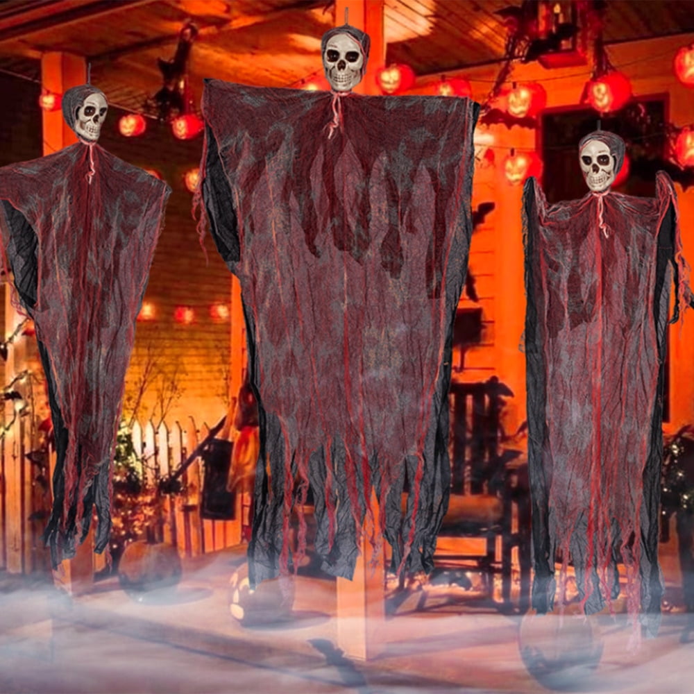 Halloween Hanging Ghost Decor Creepy Scary Haunted House Prop for Stage