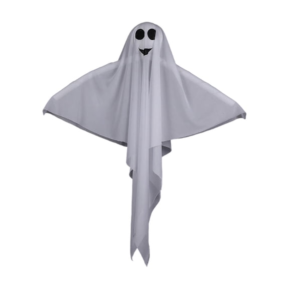 Halloween Hanging Ghost Decoration, 23.6x27.5 Inch Halloween Hanging Ghost Decor for Indoor Outdoor, Halloween Scene Decoration Prop Atmosphere Hanging Prop(C)