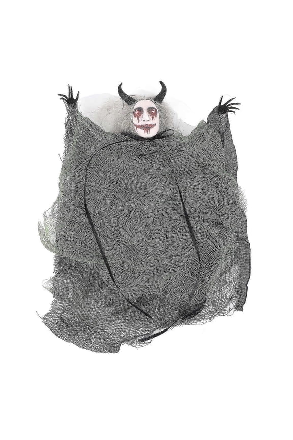 Halloween Hanging Ghost Decoration Simulation Vivid Fun Spooky Scary Halloween Pendant For Halloween Party Haunted House Green 25x20cm / 9.8x7.9in