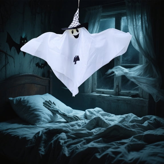 Halloween Hanging Ghost Decorations Indoor Outdoor, 35"x28” Spooky Ghosts - Scary Hanging Ghosts Decor Hanging Ornament for Front Door Porch Yard Home Party