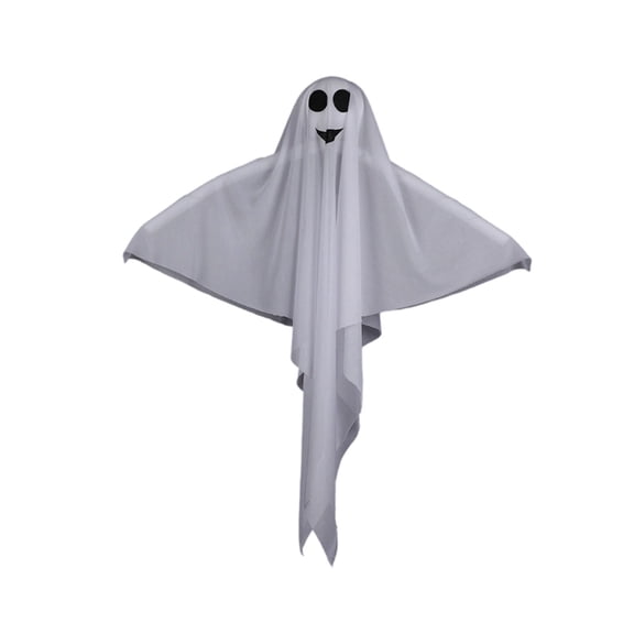 Halloween Hanging Ghosts 4 Pack - 31.5" Light Up Flying Ghost Decor for Outdoor Indoor, Yard Tree Halloween Decorations, Spooky Party Decor for Front Yard Patio Garden