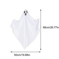 thumbnail image 1 of Halloween Hanging Ghosts Decoration,Halloween White Hanging Ghost,Halloween Decorations Outdoor Scary,Halloween Spooky Little White Spooky Ghosts Hang Ghost Decor for Patio Porch Indoors and Outdoors, 1 of 9