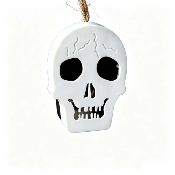 Halloween Hanging Lamp, Lighted Hangings Decorations for Home, Lamps Ornament for Halloween Decor Indoor & Outdoor, White