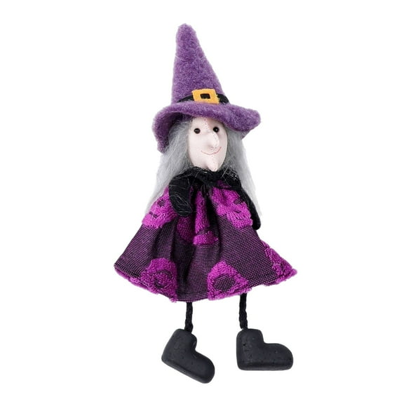 Halloween Hanging Ornaments, Cute Felt Pumpkin Ghost Cat Witch Doll Tree Decorations for Trick or Treat Party Supplies