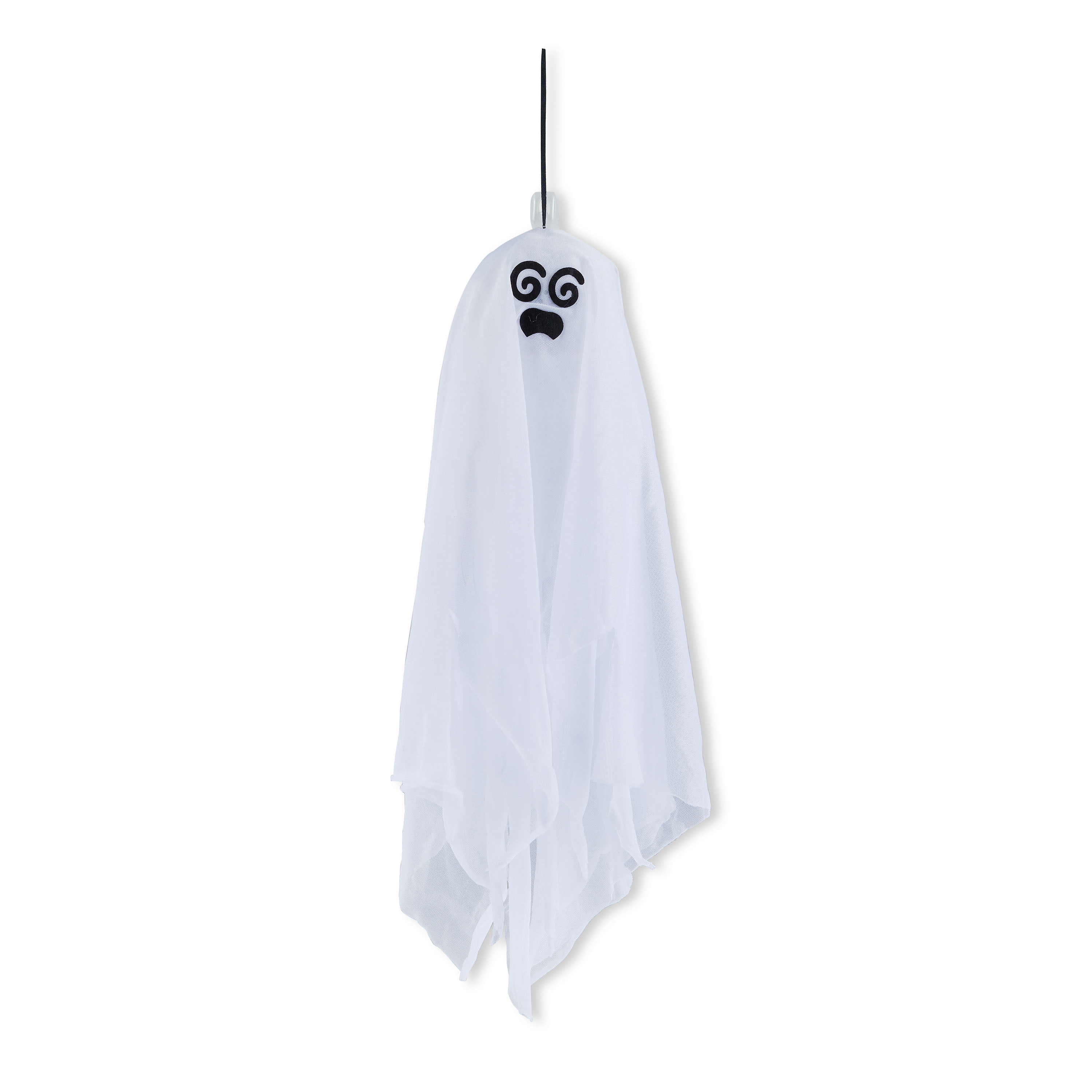 Halloween Hanging Shaking Ghost with Crazy Eyes Decoration, White, 20 ...