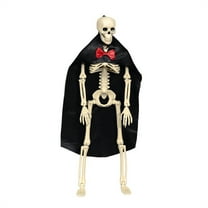 Halloween Hanging Skeleton Groom Bride 16in Indoor Decorations, InsCrazy Skeleton Plastic Skeleton Couple Human Skeleton Decoration Party Prop