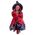thumbnail image 1 of Halloween Hanging Witch Flying Witches Broom Wizard Scary Hanging Ghost Skull Skeleton Decoration Toys Ornaments Halloween Decor Party Props Animated Witch Garden Outdoor Figure, 1 of 6