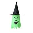 thumbnail image 1 of Halloween Hanging Witch Hats, Ghosts with Glowing Ghost Hat Lights Halloween Decorations, Witch Accessories Caps for Halloween Party Yard Patio Garden Tree Outside, 1 of 5