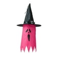 thumbnail image 1 of Halloween Hanging Witch Hats, Ghosts with Glowing Ghost Hat Lights Halloween Decorations, Witch Accessories Caps for Halloween Party Yard Patio Garden Tree Outside, 1 of 5