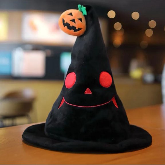Halloween Hat - Classic Ghost Design, Lightweight & Portable for All-Age Wear (Orange Pumpkin)