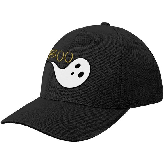 Halloween Hat Ghost Hat for Women Boo Hat Adjustable Baseball Cap