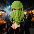 thumbnail image 1 of Halloween Hat Halloween Funny Beanie Warm Winter Cap For Kids Adults Cosplay Party, 1 of 3