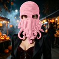 thumbnail image 1 of Halloween Hat Halloween Funny Beanie Warm Winter Cap For Kids Adults Cosplay Party, 1 of 4