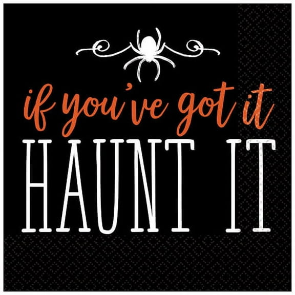 Halloween 'Haunt It' Small Napkins (16ct)