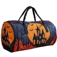 thumbnail image 1 of Halloween Haunted Castle Bat Quilted Duffle Bag Women Large Capacity Weekend Travel Handbag Waterproof Overnight Carry Bag, 1 of 5