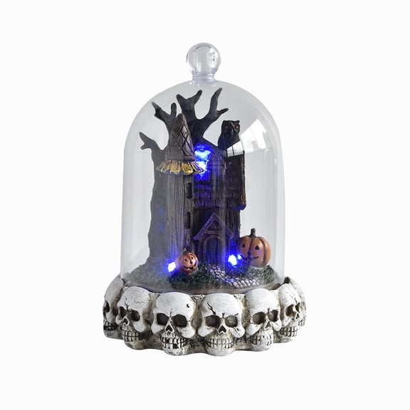 Halloween Haunted Desktop Sculptures — Dark Silhouettes with Creepy Shadows, Halloween Decorations for Halloween Parties & Trick or Treat Nights — great for Costume Parties with spooky home setups