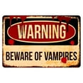 thumbnail image 1 of Halloween Haunted House Decorations Stickers, Beware Signs Water-proof Decals Horror Party Witch War-ning Sign Stickers Self adhesive Wall Stickers for Home Wall Indoor Pub Garage Decor, 1 of 6