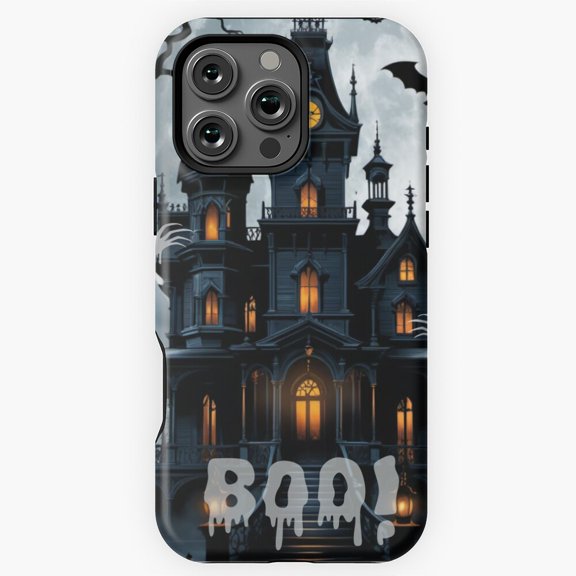 Halloween Haunted House Phone Case for iPhone 16 15 14 13 12 11 Pro Max M5913173