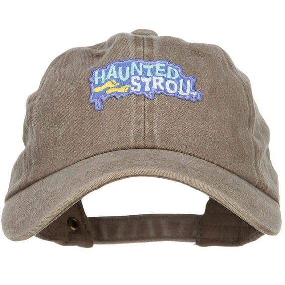 Halloween Haunted Stroll Patched Unstructured Cap - Khaki OSFM