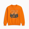 thumbnail image 1 of Halloween Haunted Town Est 1998 Cartoon Graphic Creepy Quote Outfit Print Sweatshirt, for men & women, up to size 5XL, 1 of 2