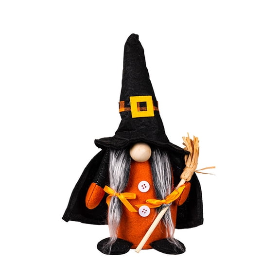 Halloween Haunted Witch Gnomes — Dark Pointed Hats with Eerie Shadow Accents, Halloween Decorations for Halloween Parties & Trick or Treat Nights — perfect for Costume Parties with spooky home setups