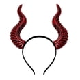 thumbnail image 1 of Halloween Headband Novelty Detachable Demon Horn Hairband Halloween Photo Prop, 1 of 3