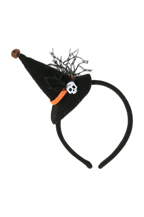 Halloween Headband Spider Ghost Pumpkin Hair Hoop Headband Witch Hat Halloween Headpiece Party Decoration