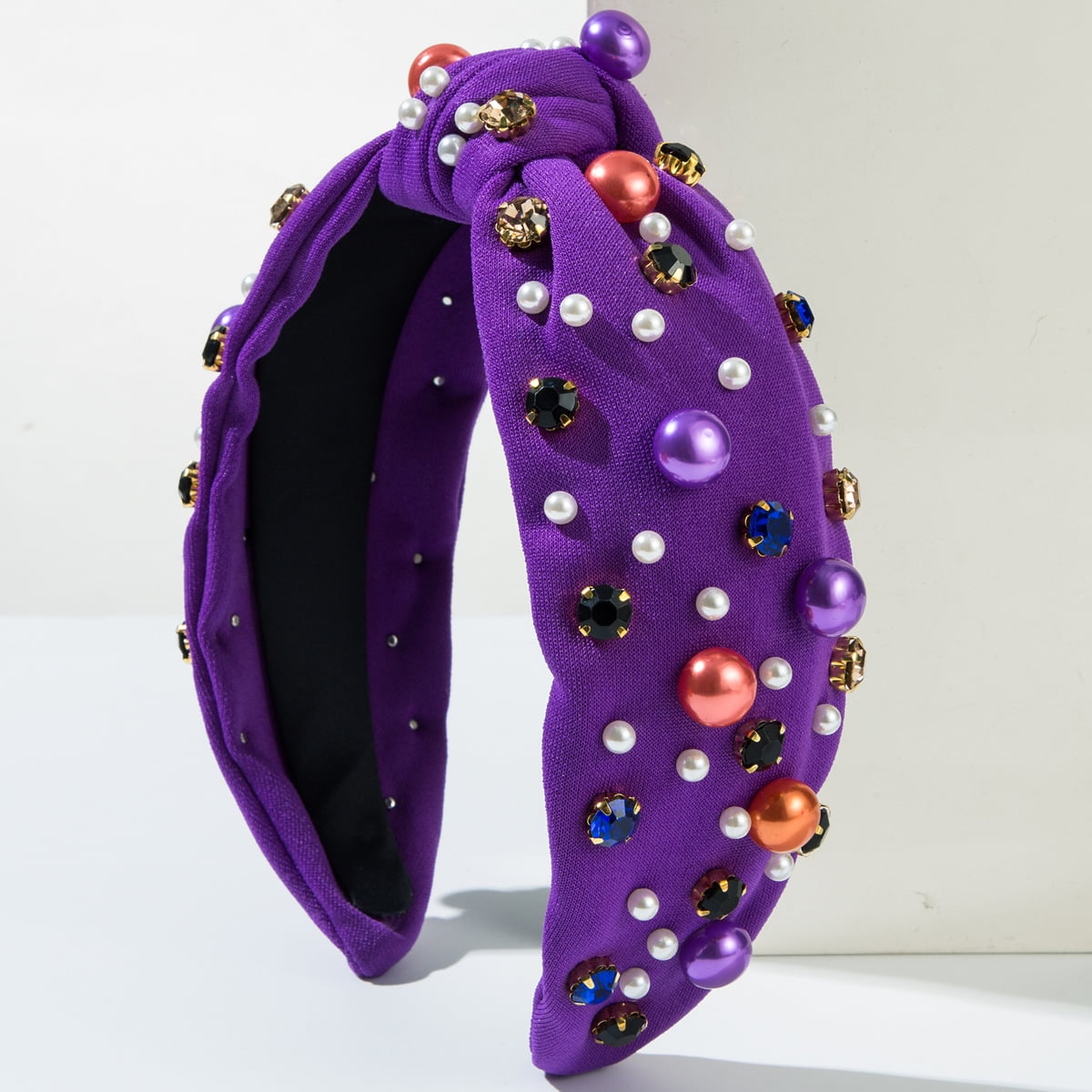 Pink embellished Halloween headband Amazon.com : HZEYN Halloween Headbands for Women Purple  main image 3