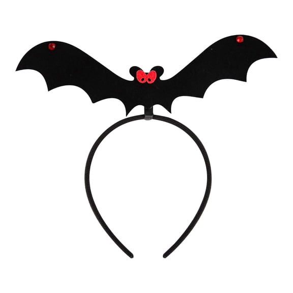 Halloween Headbands for Women Black Bat Wing Headband Halloween Cosplay Costume Accessories Headband Bat Wing Headpiece Party Decor Red