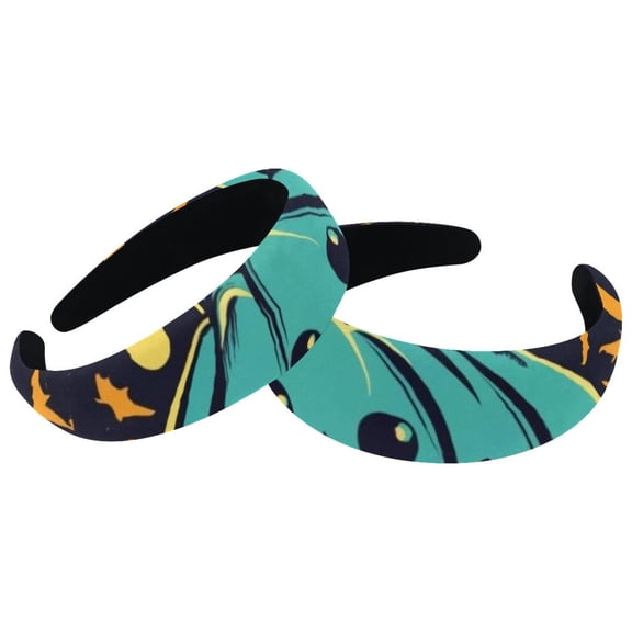 Halloween Headbands for Women Girls Wide Head Band Fashion Padded Headbands Head Bands for Women's Hair Accessories