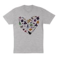 thumbnail image 1 of Halloween Heart Shirt Unisex 3X-Large Grey, 1 of 5