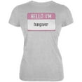thumbnail image 1 of Halloween Hello I'm Hungover Juniors Soft T Shirt Heather X-LG, 1 of 1