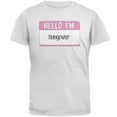 thumbnail image 1 of Halloween Hello I'm Hungover Mens T Shirt White SM, 1 of 1